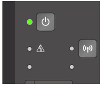 Máy in phun đa chức năng Canon E560 báo lỗi đèn