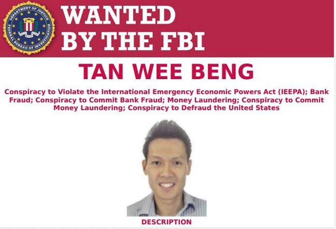 FBI truy nã người đàn ông Singapore bán đường cho Triều Tiên