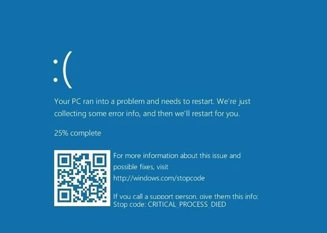 Khi máy tính bị màn hình xanh và cách khắc phục